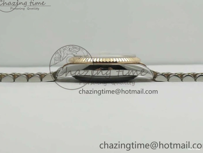 MiroTime 0501 Timeless DateJust 36mm 904 SS RG Wrapped 116231 GMF Gray Diam Dial on SS RG Wrapped Jubilee Bracelet A 3272